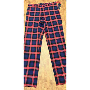 Tommy Hilfiger Women's Red Plaid Pants Size 30x30
